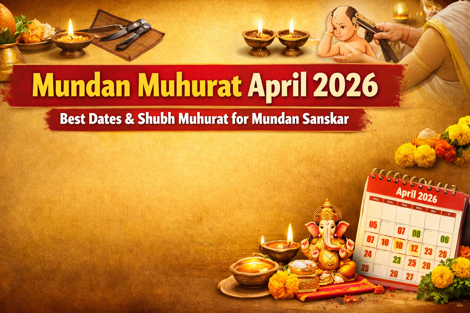 मुंडन मुहूर्त अप्रैल 2026