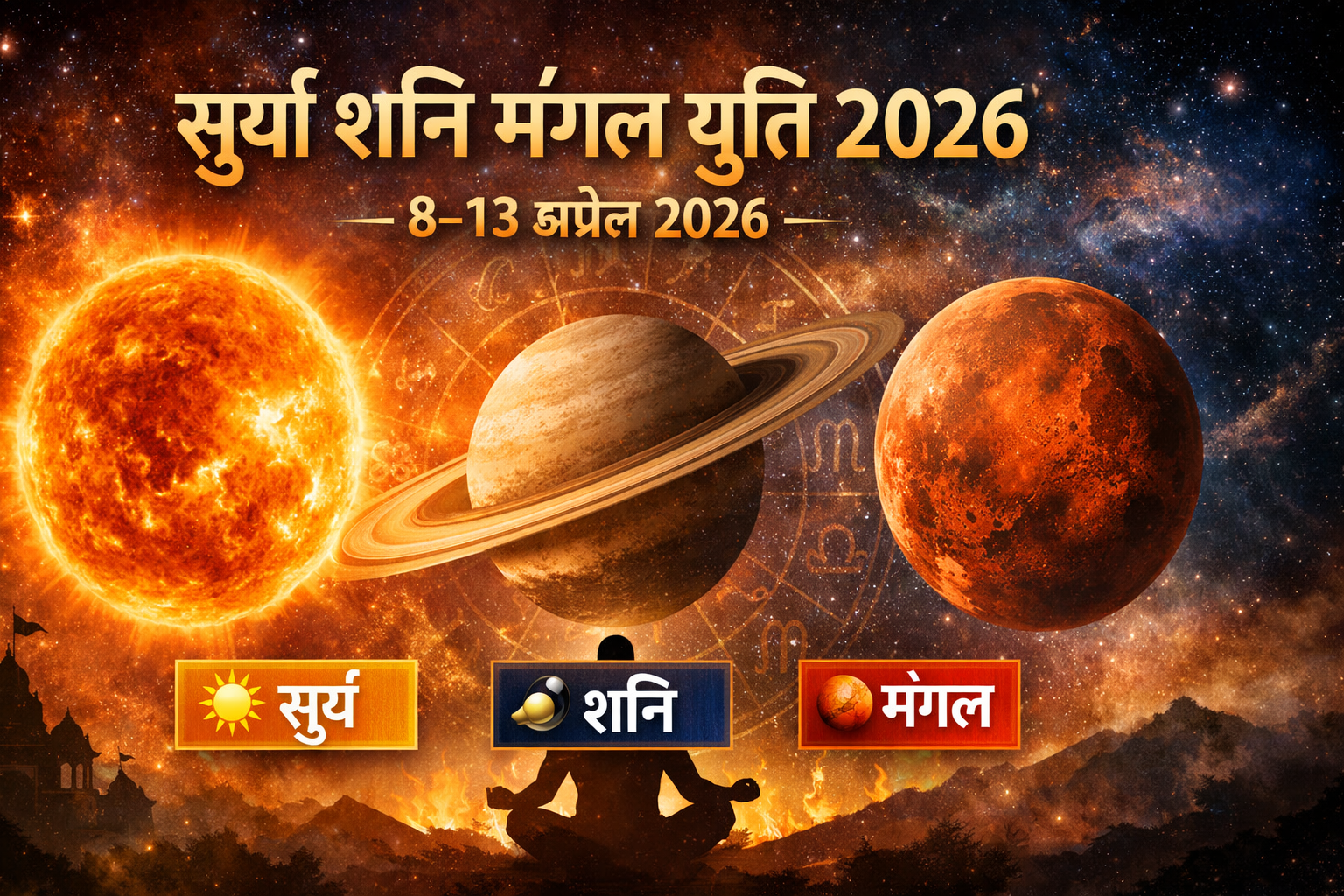 Surya Shani Mangal Yuti 2026