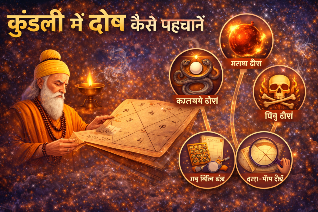 कुंडली में दोष कैसे पहचानें
