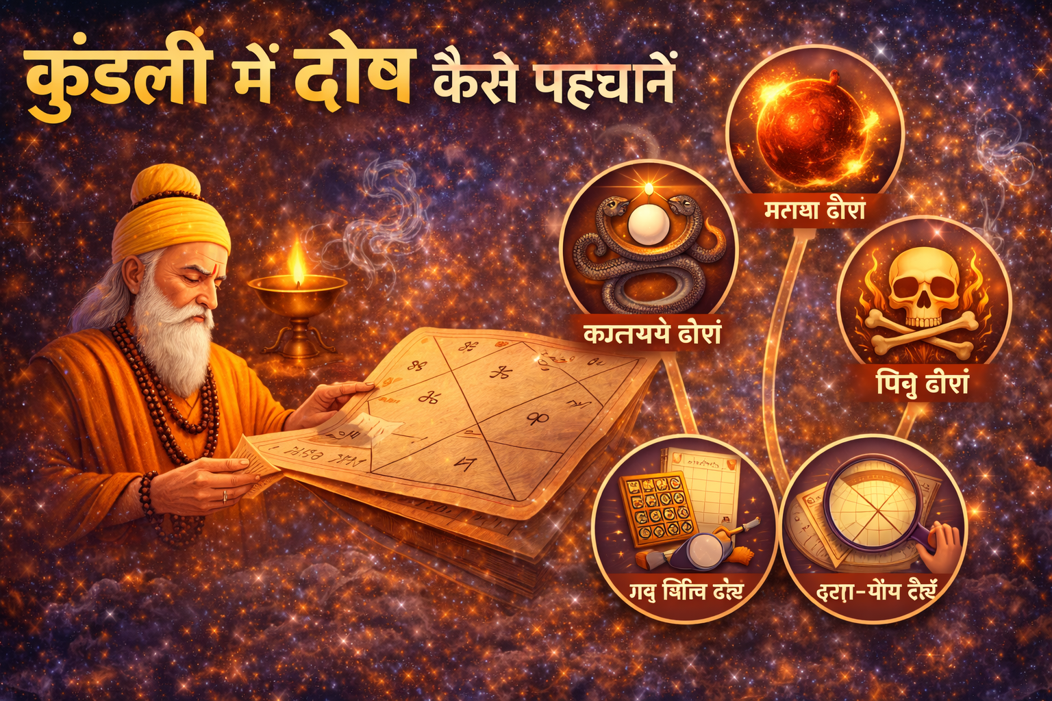 कुंडली में दोष कैसे पहचानें