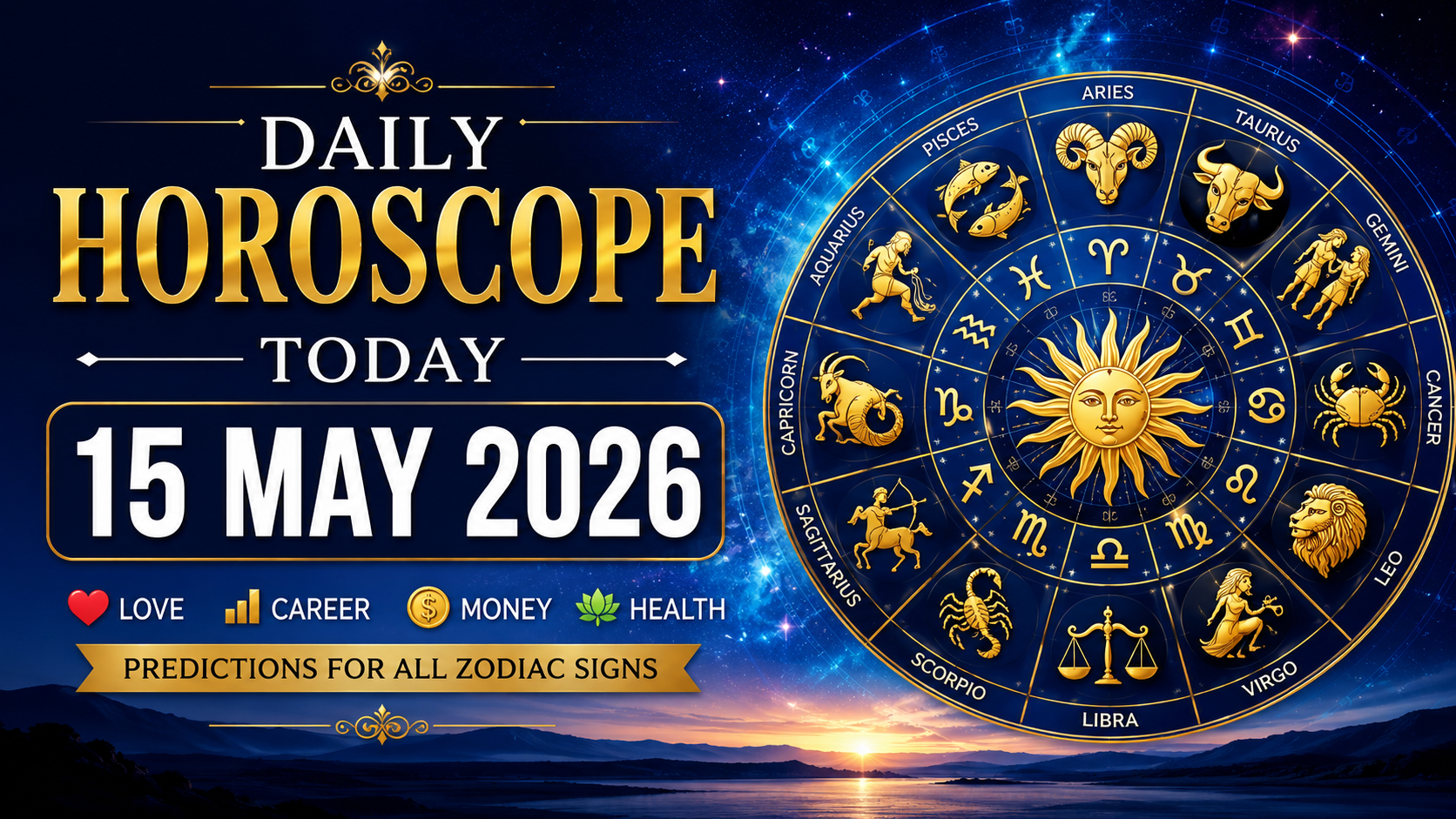 Horoscope Today 15 May 2026