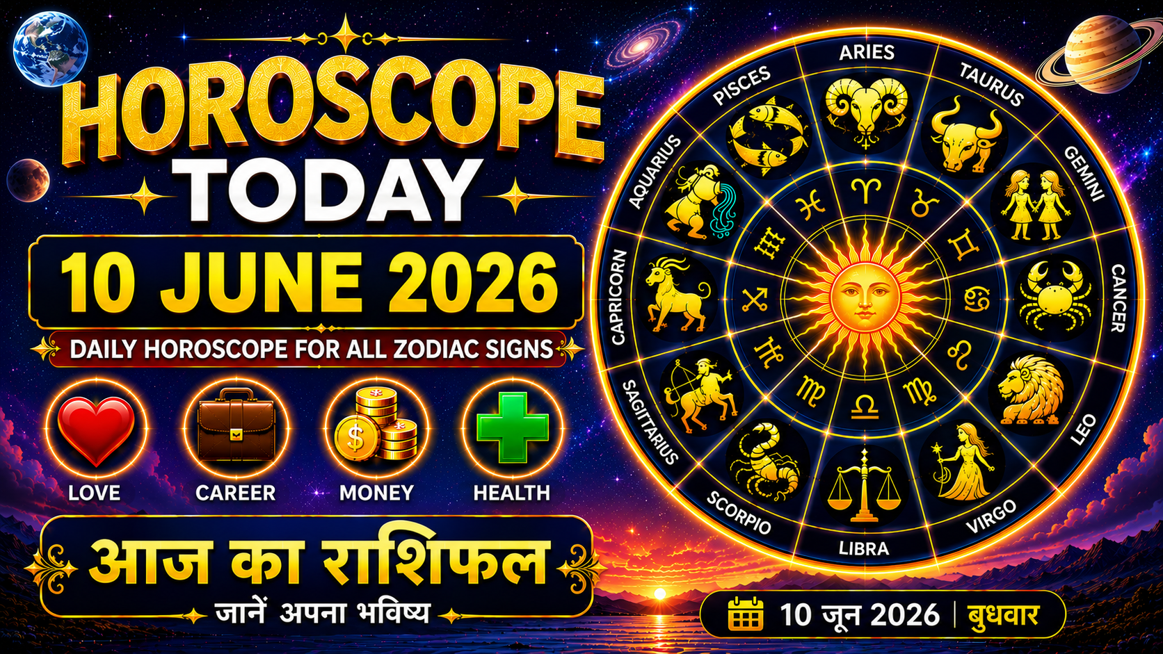 Horoscope Today 10 June 2026