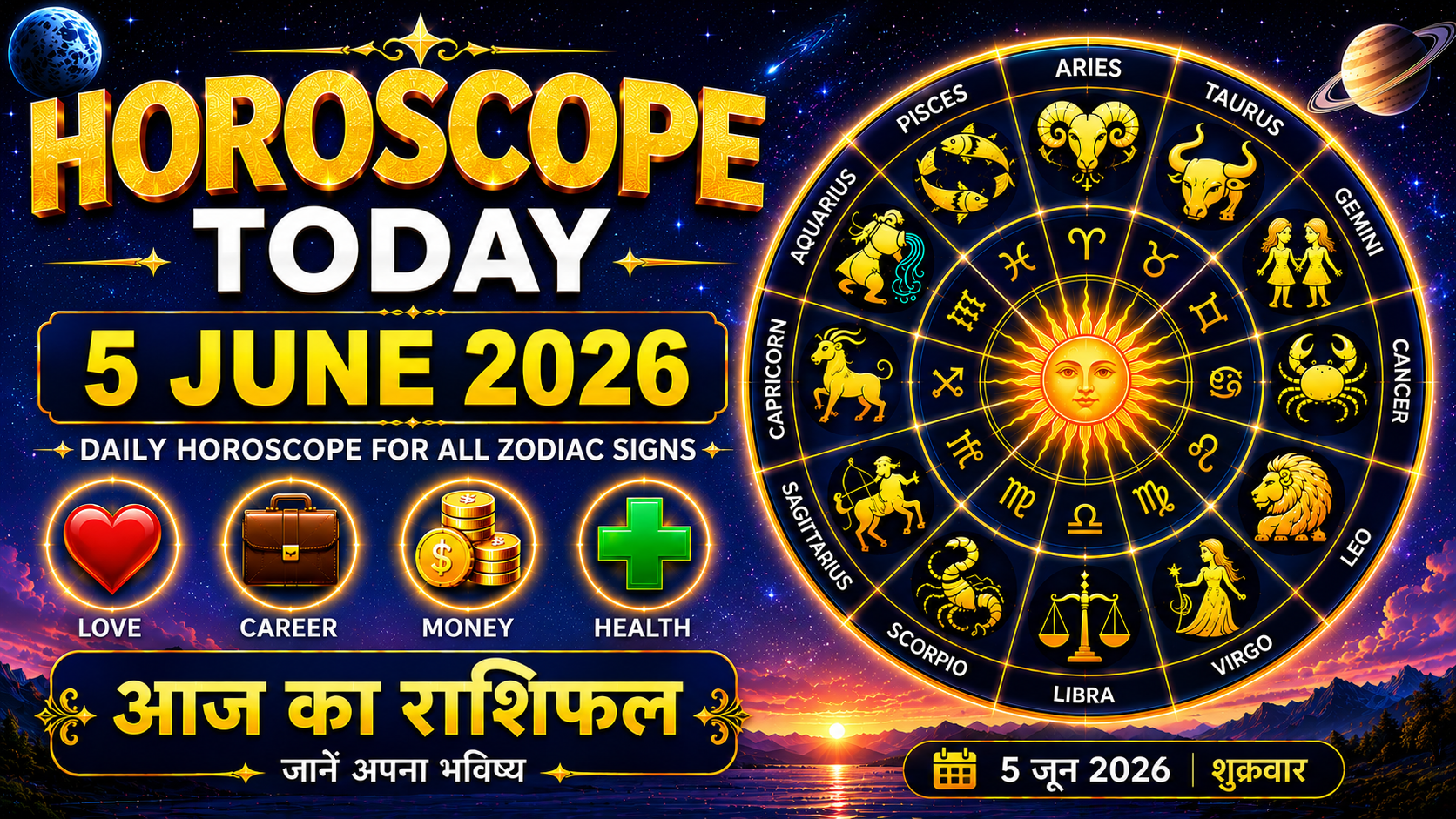Horoscope Today 5 June 2026