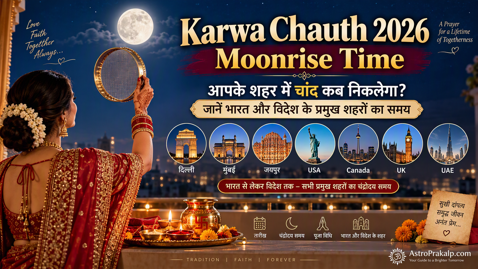 Karwa Chauth 2026 Moonrise Time