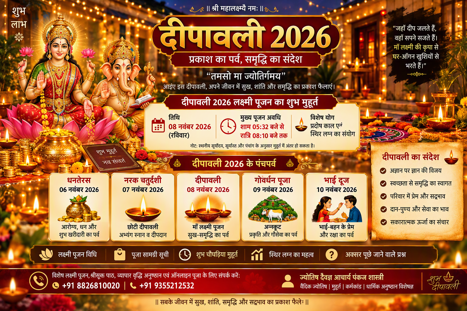 दीपावली 2026 कब है